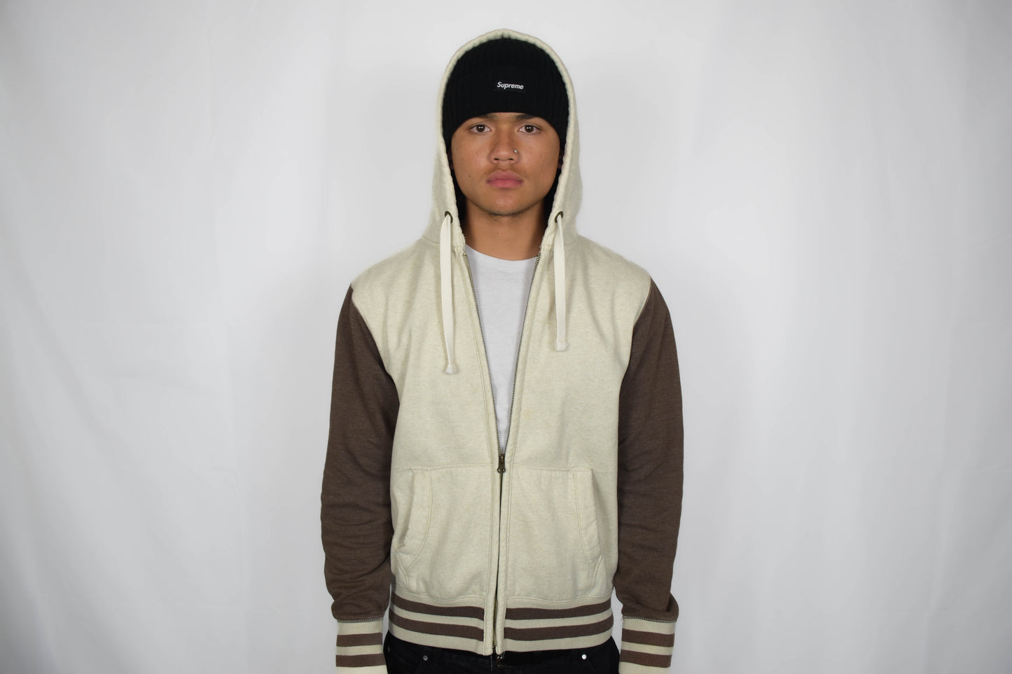 Satlas shawty design long sleeve zip up size L fits like a M.