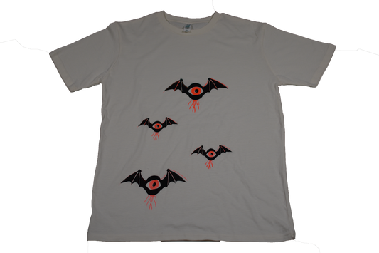 Medium Cream Eye Bat Tee